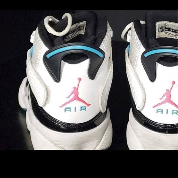 Nike Jordan 6 Rings Patent White Black Pink SOUTHBEACH Miami CK0017-100 Sz 9. main image 11